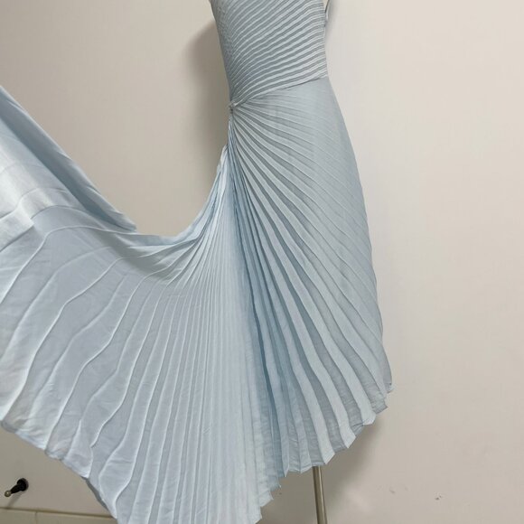 A.L.C. Light Blue One-Shoulder Midi Dress - Picture 6 of 13